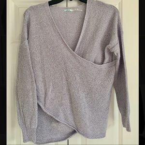 Kimchi Blue Lilac Criss Cross Sweater